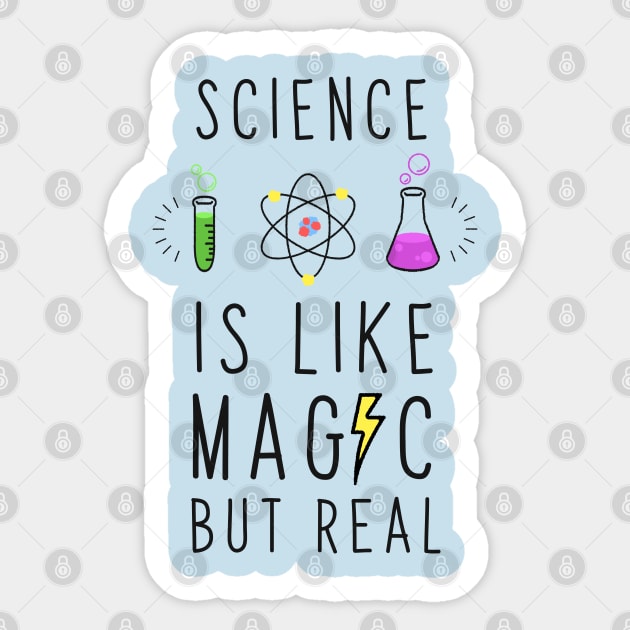 Science is like magic but real Sticker by enrynz